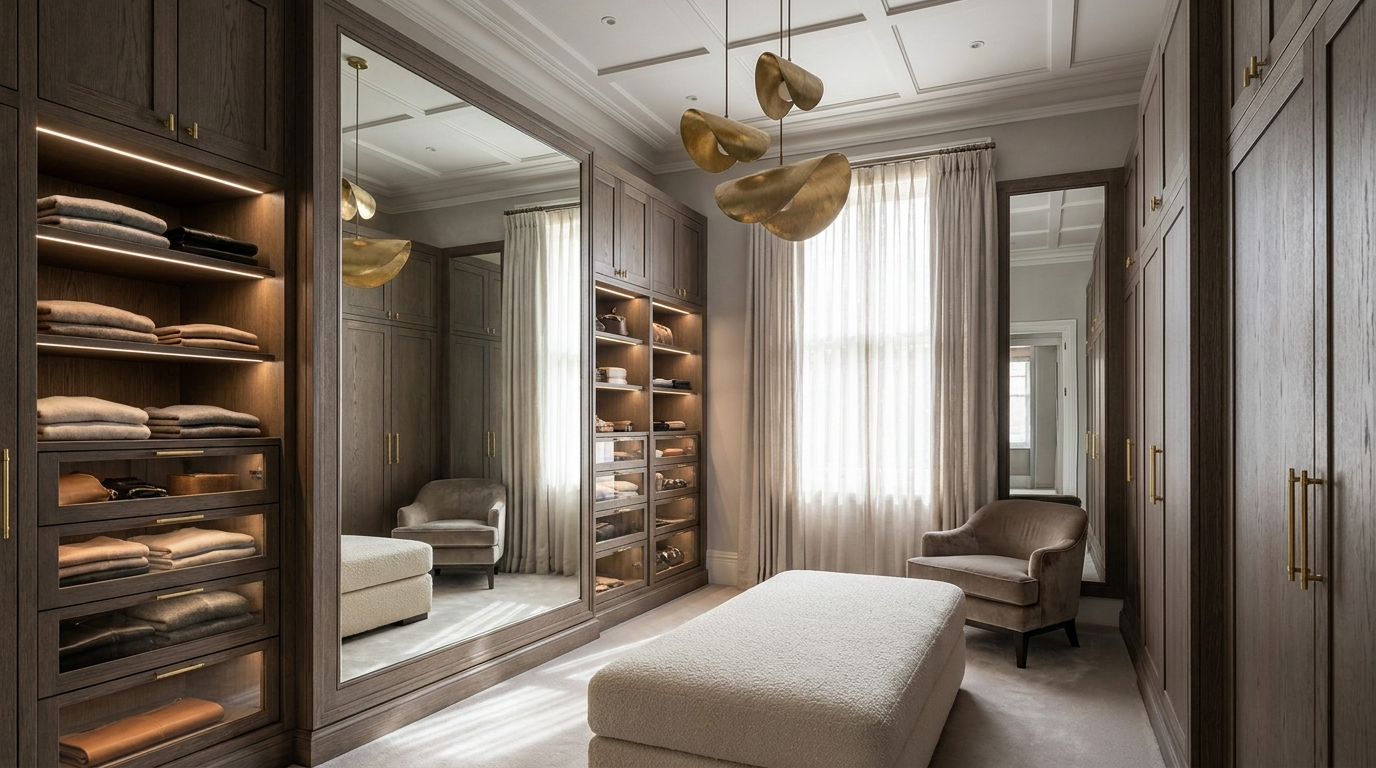 Bespoke fitted wardrobe in a Hatfield family home